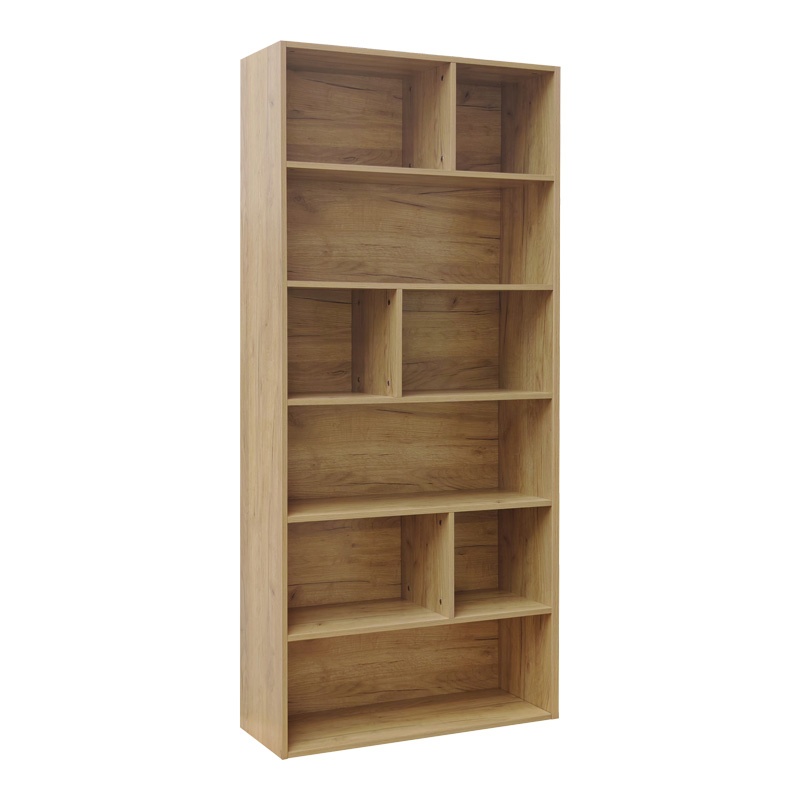 Biblioteca Evergin Natural 80x30x180 cm