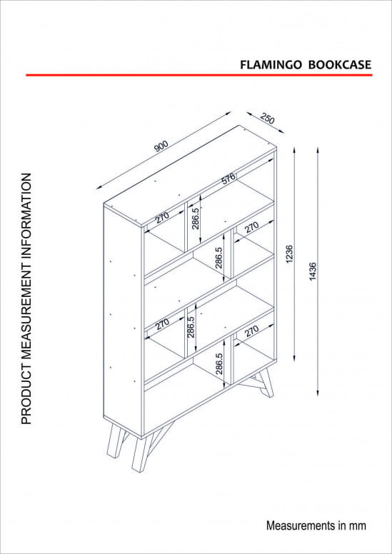 Biblioteca Flamingo - Walnut - 4 | YEO