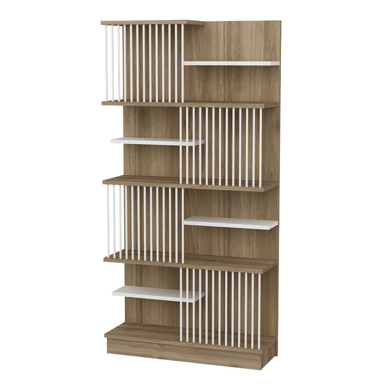 Biblioteca Gassim sonoma - alb 80x26.4x160cm