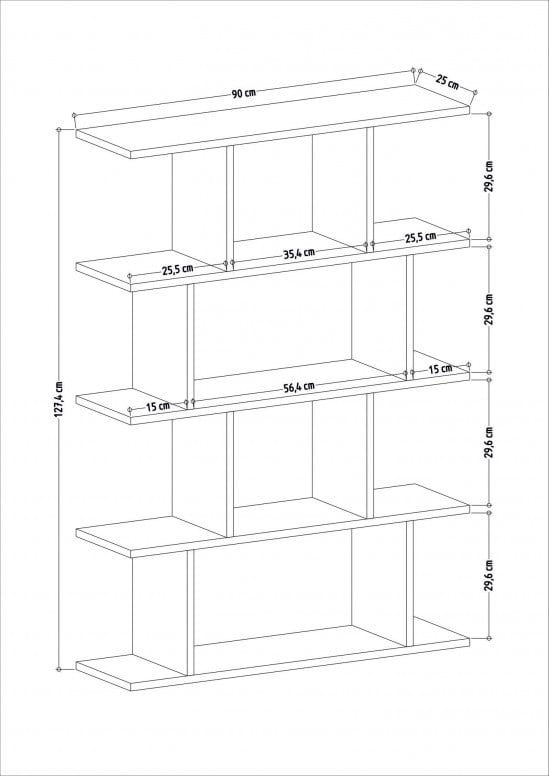 Biblioteca Harmon - Antracit - 3 | YEO