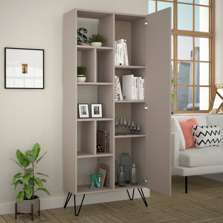 Biblioteca JeddaBookcase Light Mocha - 1 | YEO