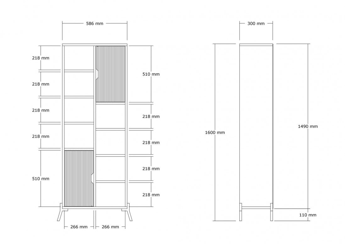 Biblioteca Otranto - Sapphire Oak, Alb - 5 | YEO