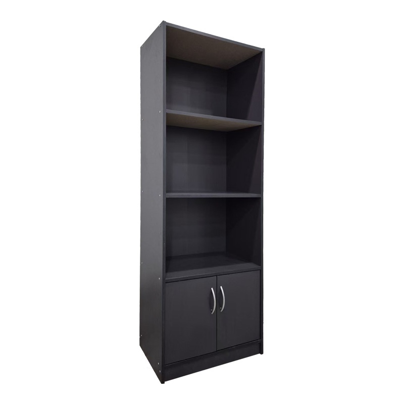 Biblioteca Tekaro Gri inchis 60x29x166 cm