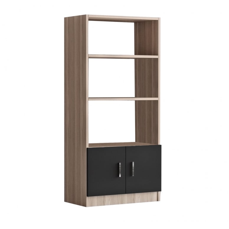 Biblioteca Vario D - Oak, Negru - 4 | YEO