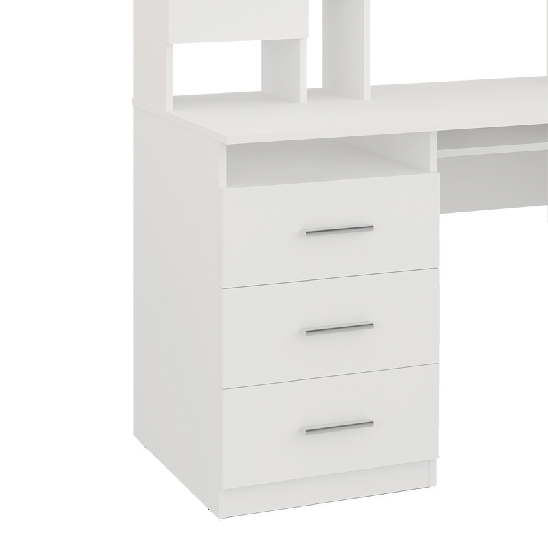 Birou Keldra, Pako World, Alb, 140x59x142 cm - 4 | YEO
