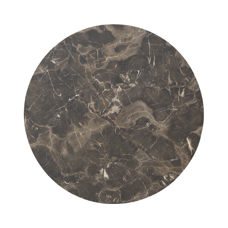 Blat de masa Verhia, Pako World, Gri inchis, Aspect marmura, 12 mm, 60 cm