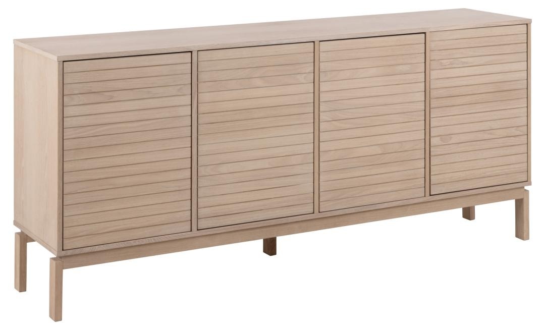 Bufet Linley, Alb, 80x180x40 cm - Imagine 5
