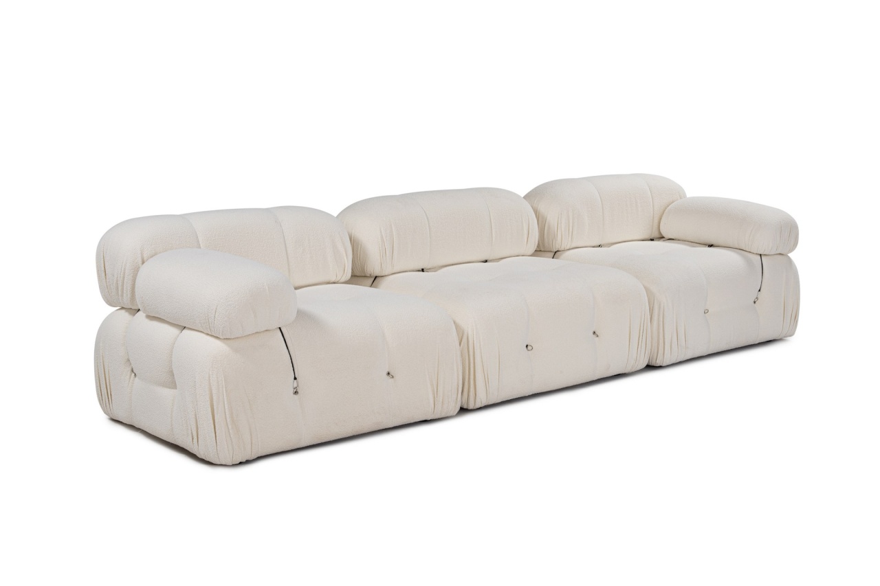 Canapea 3 locuri Bubble Alb - 3 | YEO