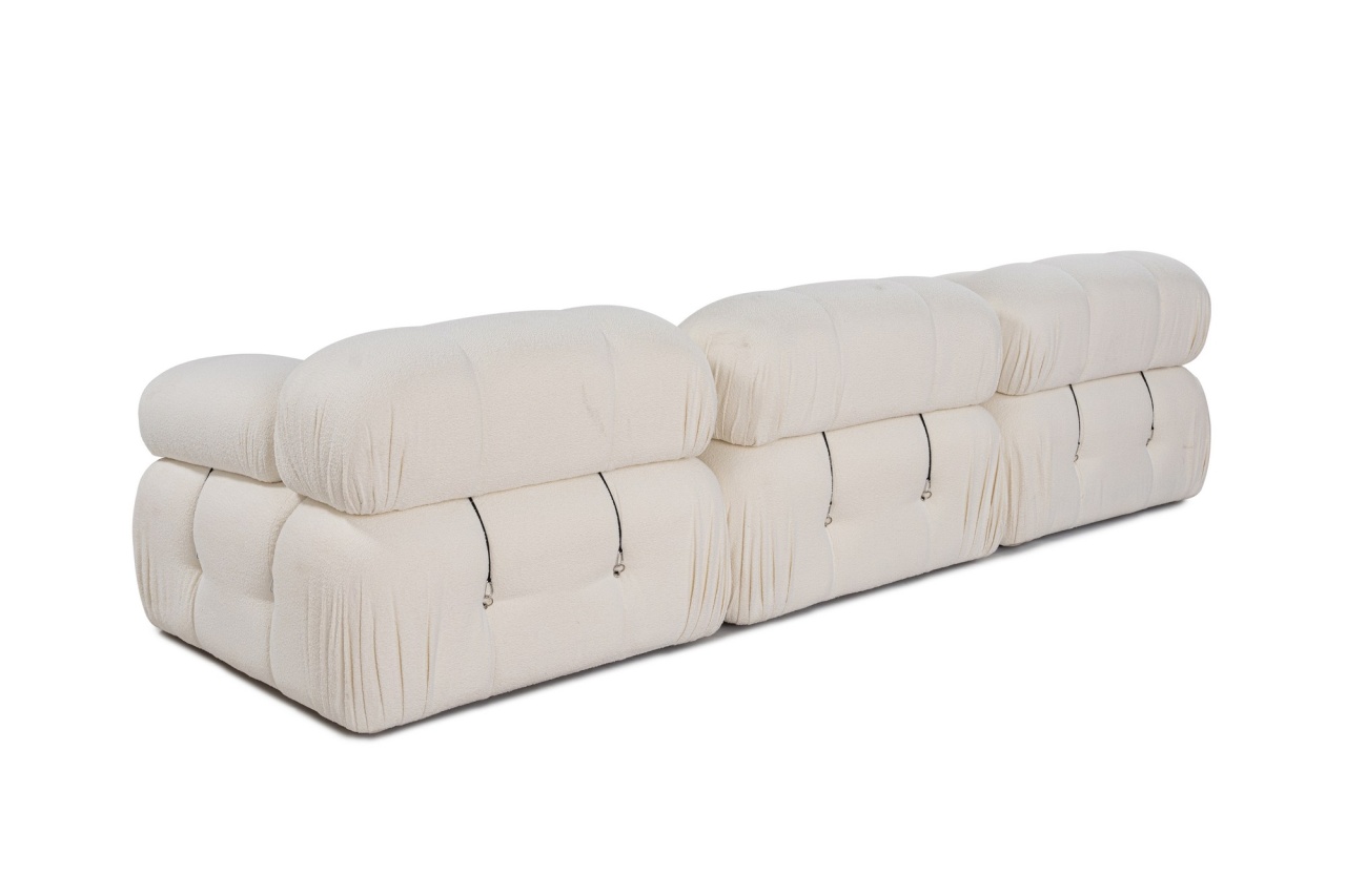 Canapea 3 locuri Bubble Alb - 5 | YEO