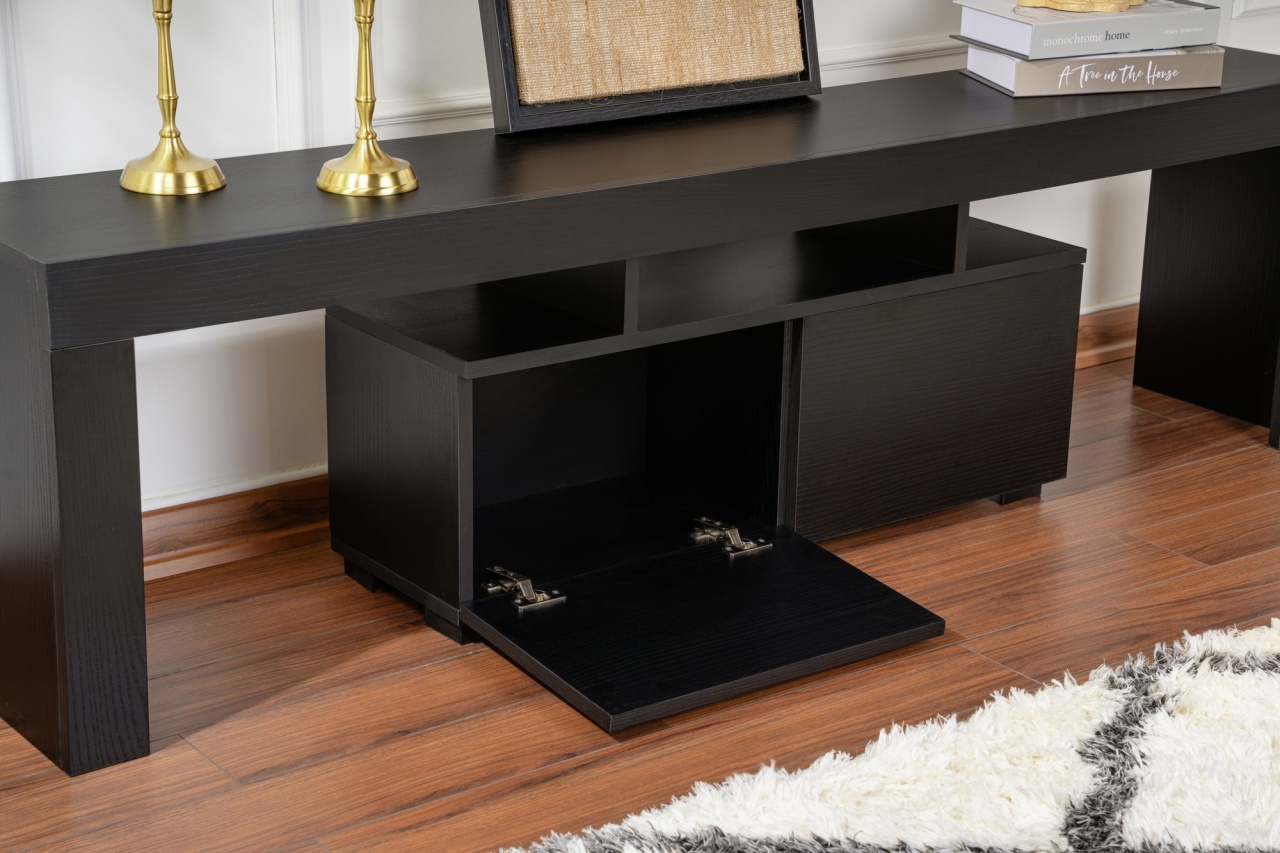 Comoda TV Enclave Negru - 2 | YEO