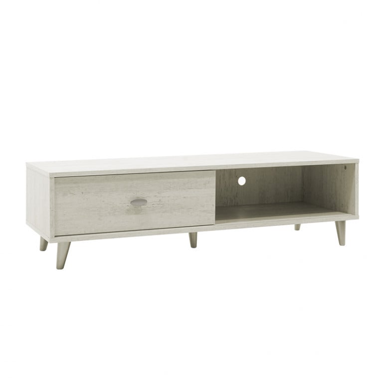 Comoda TV Firenze Alb-Bej 127x45x9 cm - 2 | YEO