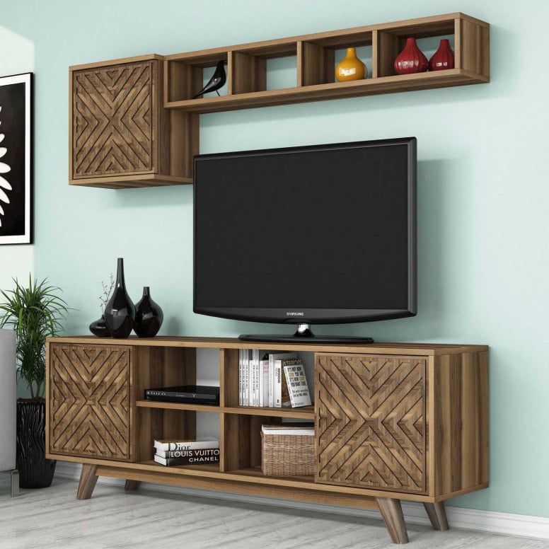 Comoda TV İnci - Walnut - 2 | YEO