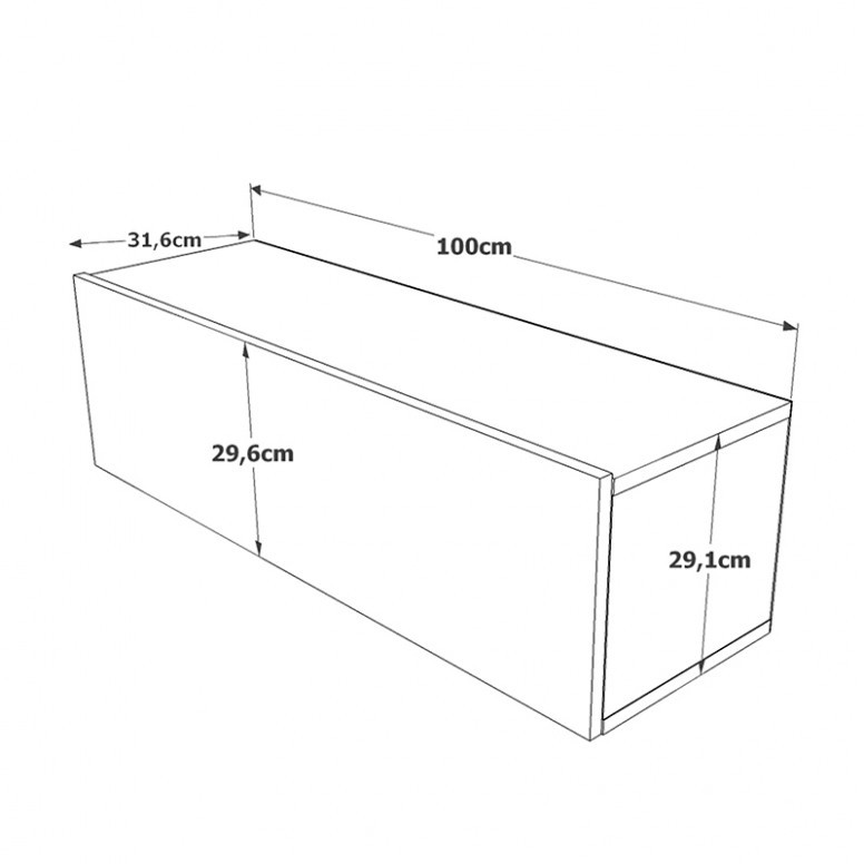 Comoda TV Serit Alb - Oak - 4 | YEO