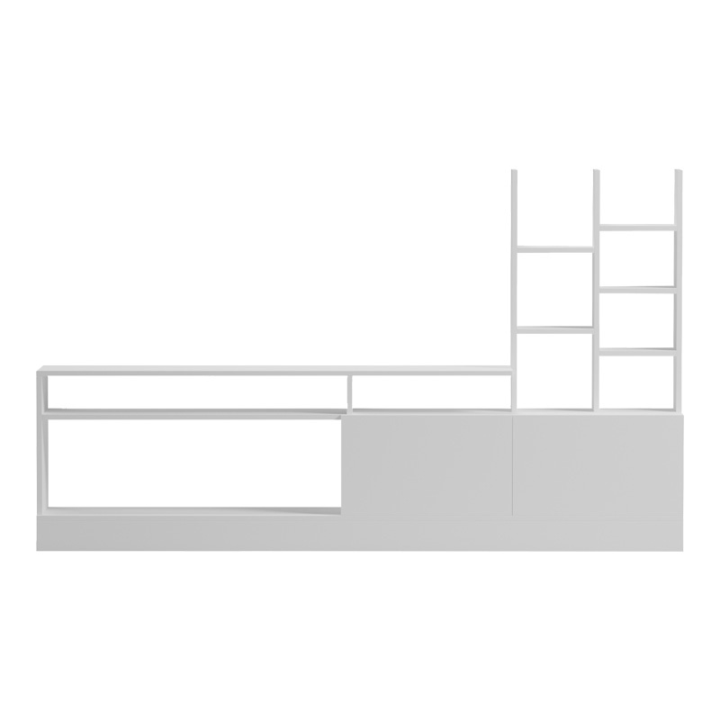 Comoda TV Seruno Alb 170x25x100 cm - 2 | YEO
