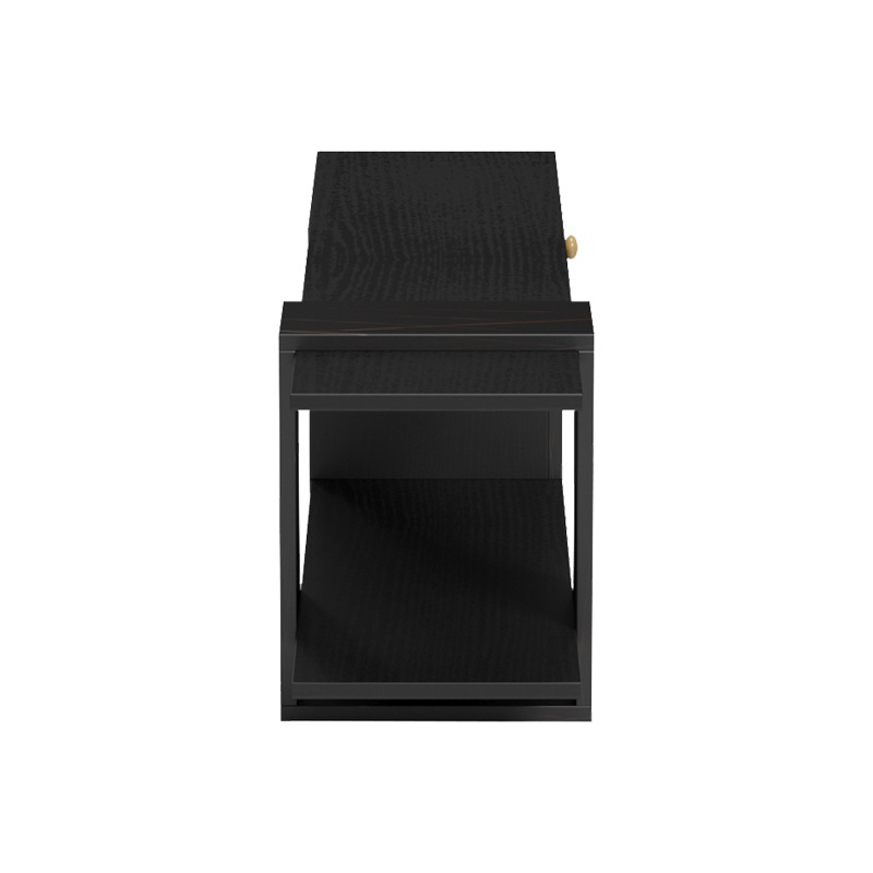 Comoda TV Standi Negru 120x25x36.8 cm