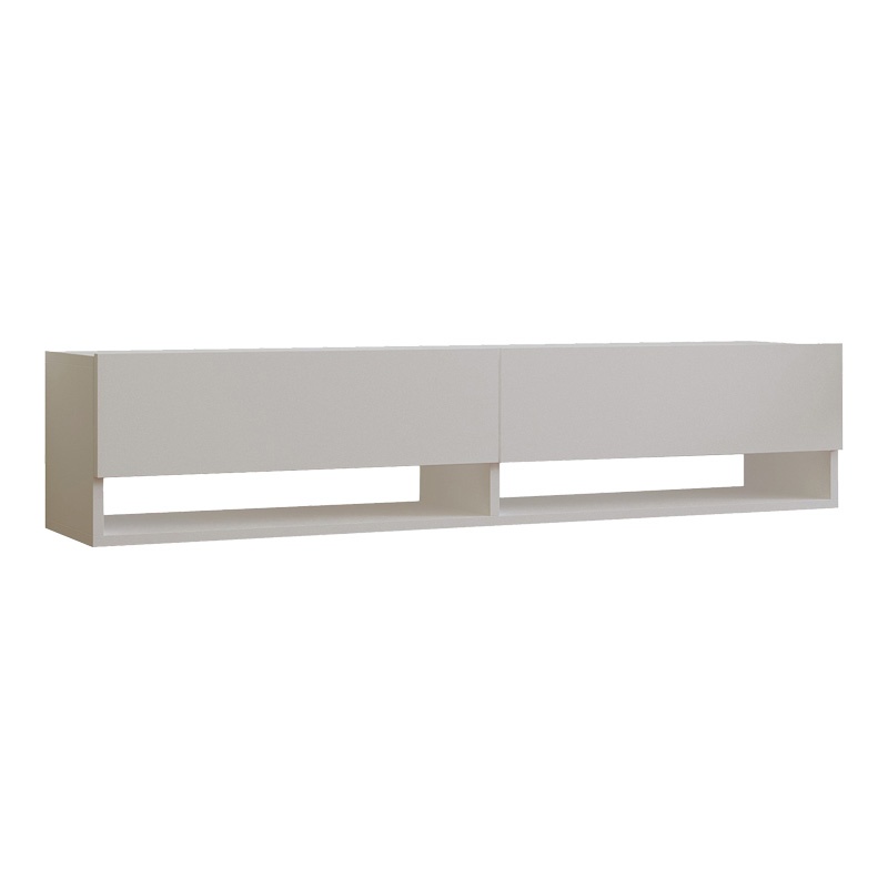 Comoda TV suspendata Melosa, Pako World, Alb, 141x30x31 cm