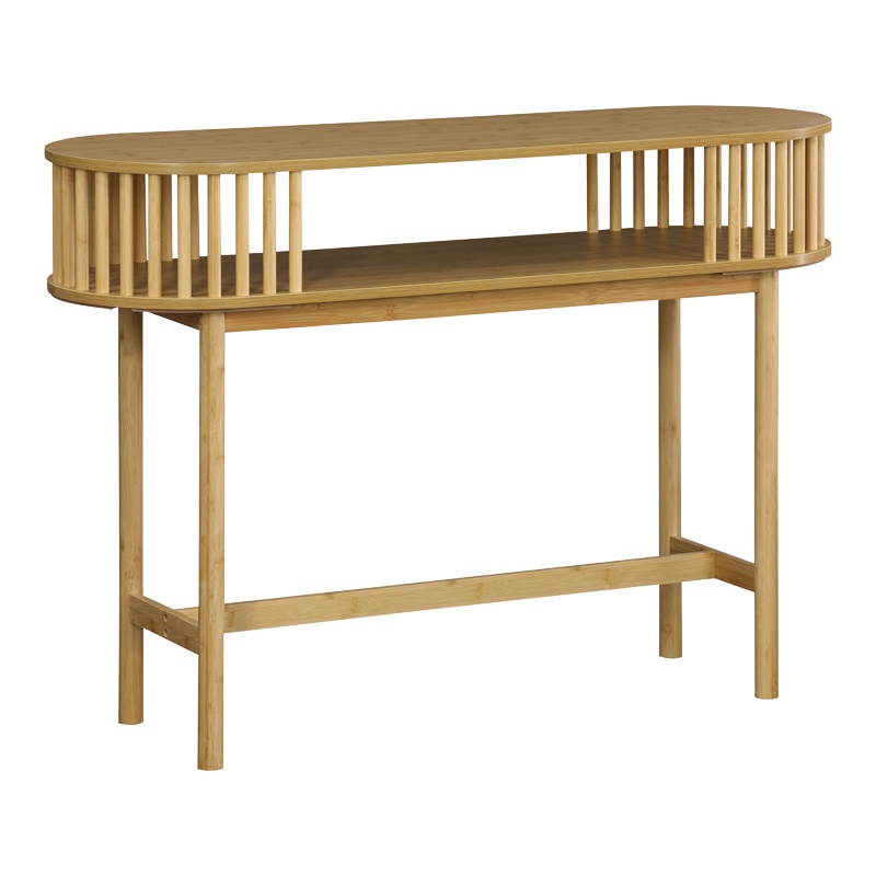 Consola Nodial, Pako World, MDF/Bambus, Natural, 120x39x85 cm