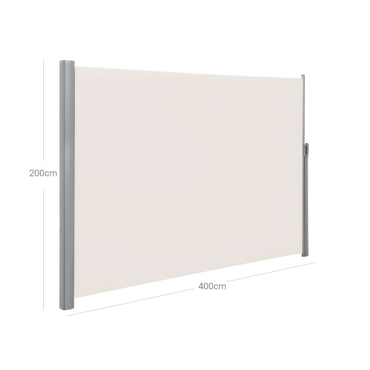 Copertina laterala Songmics Argintiu 200x400 cm