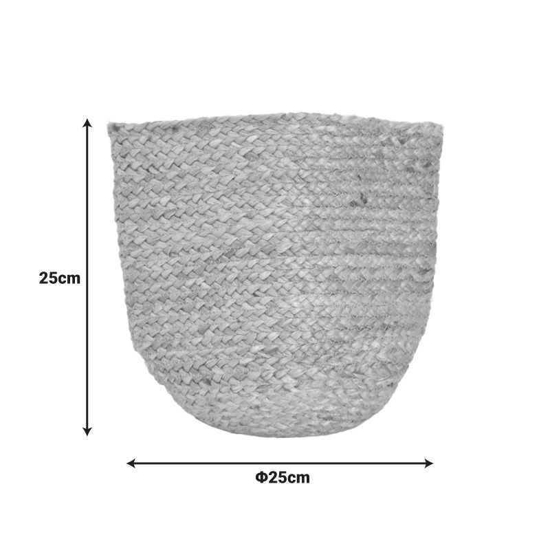 Cos decorativ Mideko Natural 25x25x25 cm