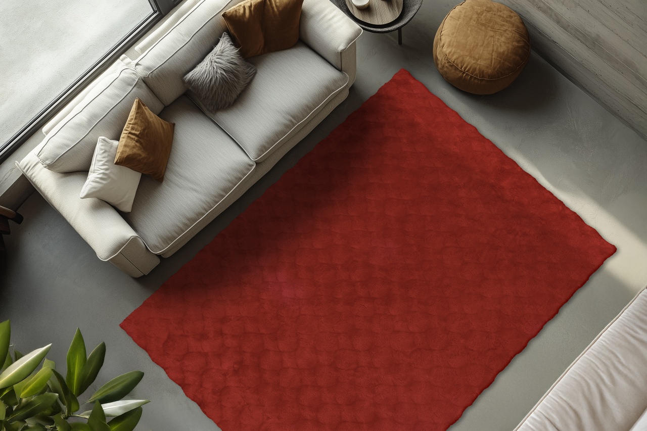 Covor Diamond Cut Rosu 200x290 cm - 3 | YEO