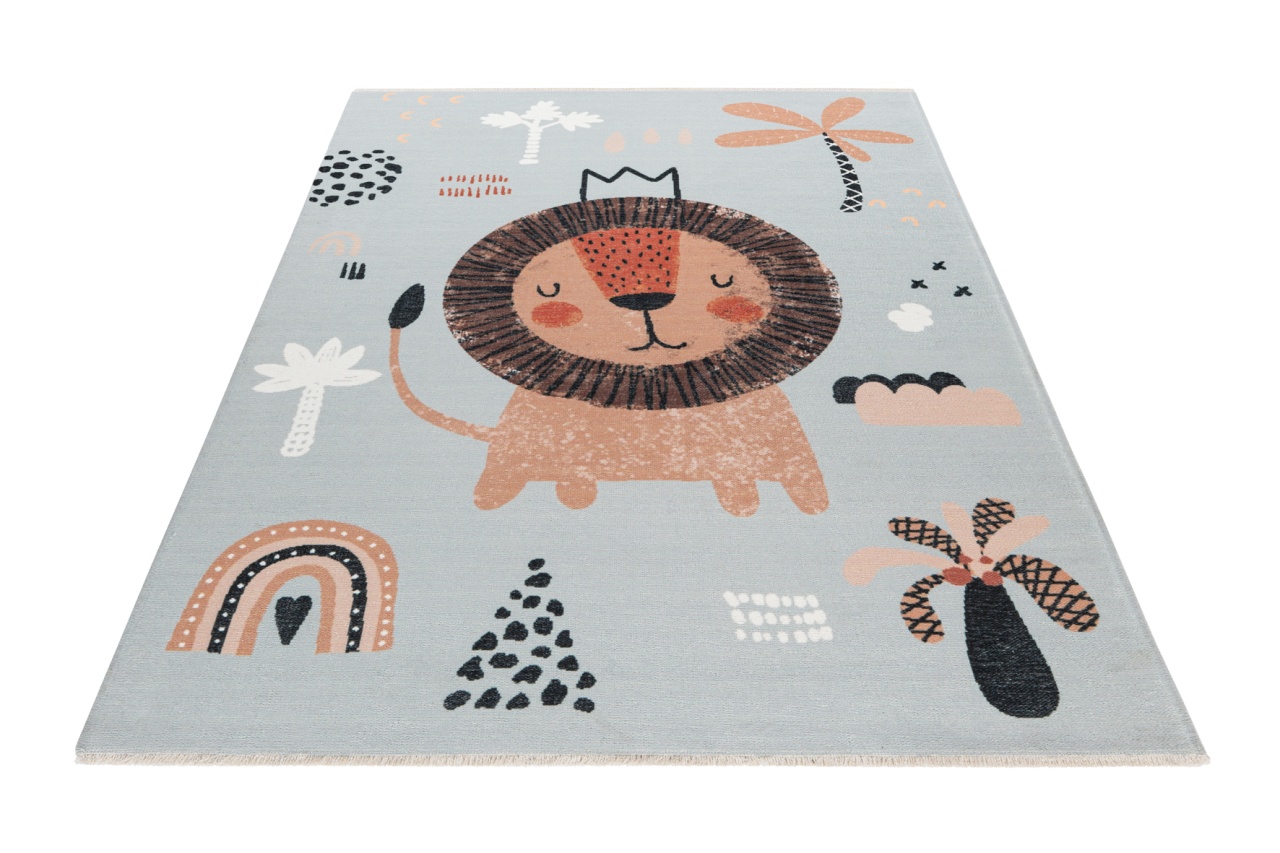 Covor eco copii My Greta Albastru deschis 115x170 cm - 1 | YEO