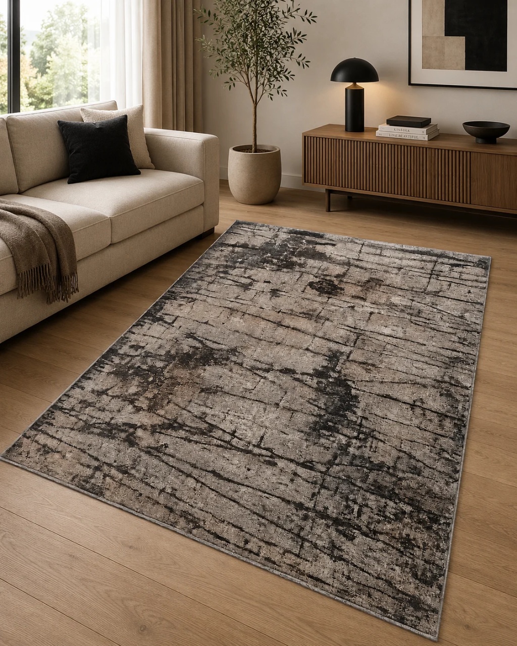 Covor, Mira, Gri, 200×300 cm, Delta Mira 24156 136