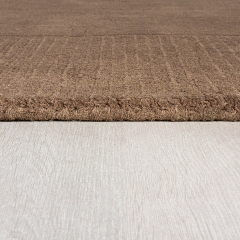 Covor Textured Wool Border Maro 120X170 cm, Flair Rugs