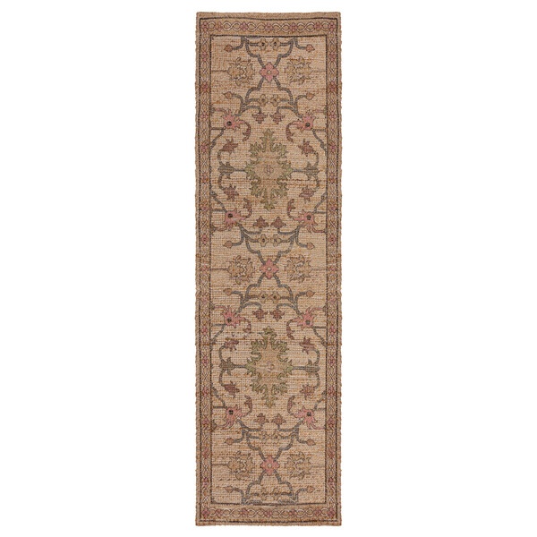 Covor traversa Nadya Celine Jute Glob Verde 60X230 cm, Flair Rugs - 1 | YEO