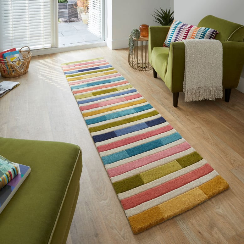 Covor traversă Piano Roz/Multicolor 60X230 cm, Flair Rugs