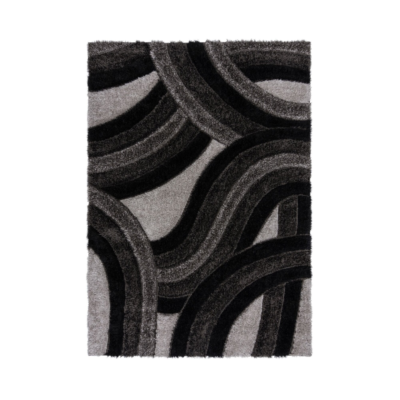 Covor Velvet Carved Gri 160x230 cm, Flair Rugs