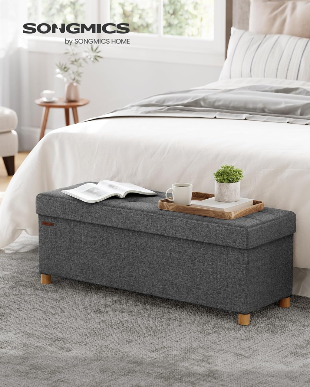 Cufar depozitare Gri Songmics 38 x 110 x 40 cm - 3 | YEO
