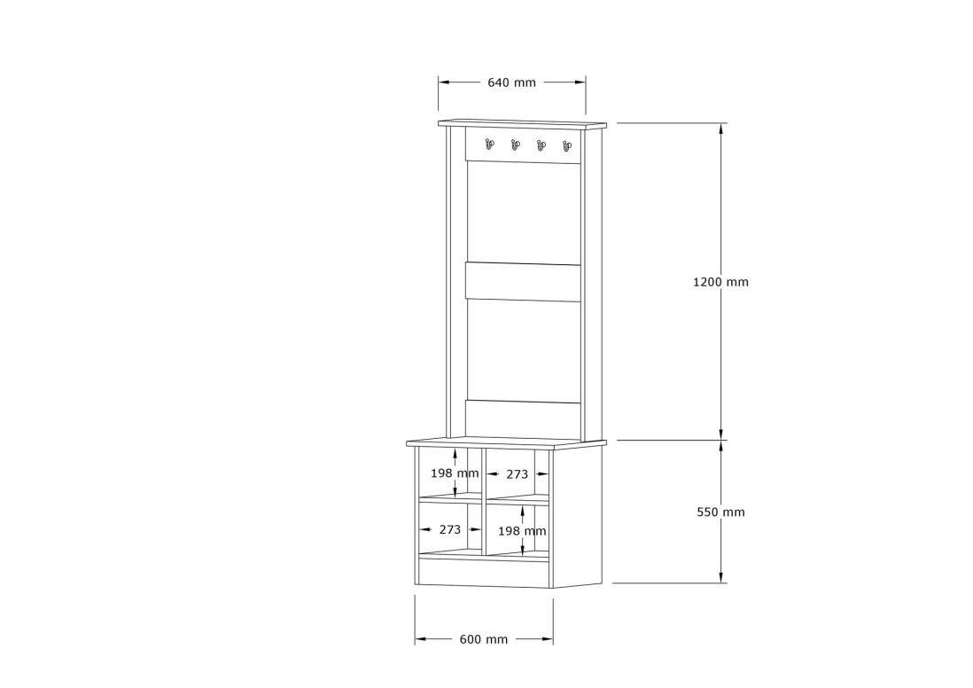 Cuier pentru Hol Fasitano - 3 | YEO