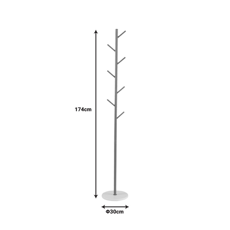 Cuier tip pom Goldity Pako World Auriu 30x30x174 cm