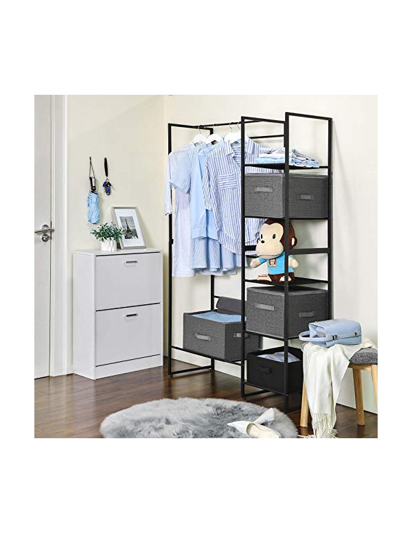 Cutii pliabile pentru depozitare, Songmics, Gri, RYZB03G, 40 x 30 x 25 cm - 2 | YEO
