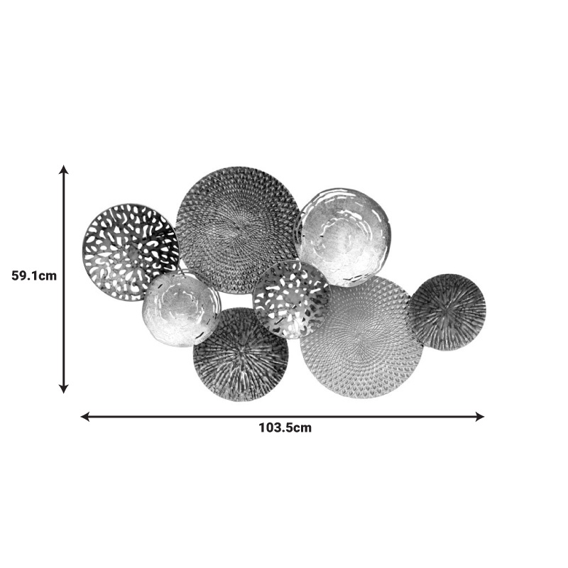 Decoratiune de perete din metal Lorenzo Pako World Multicolor 103.5x5.1x59.1 cm - 1 | YEO