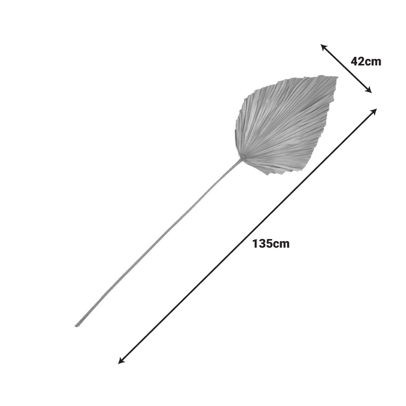 Decoratiune frunza Walsy Natural H135 cm