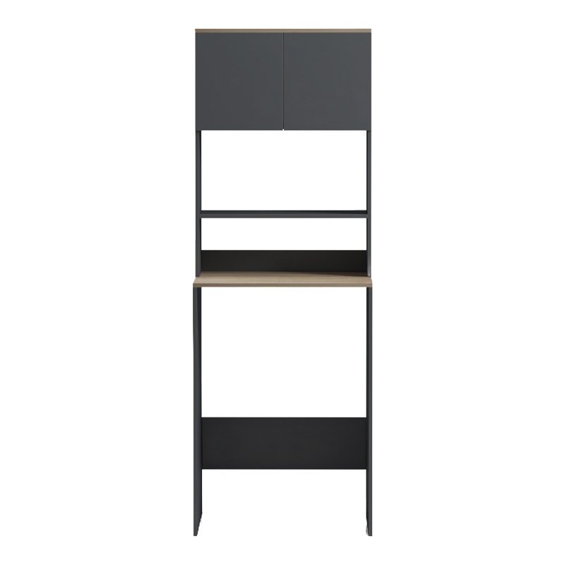 Dulap baie masina de spalat, Chaxe, Pako, Antracit 65x32.5x183.6 cm - 5