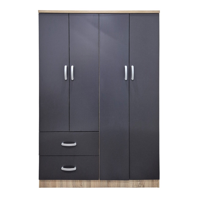 Dulap cu 2 sertare, Athos, Pako, Sonoma 120.5x42x181 cm - 5