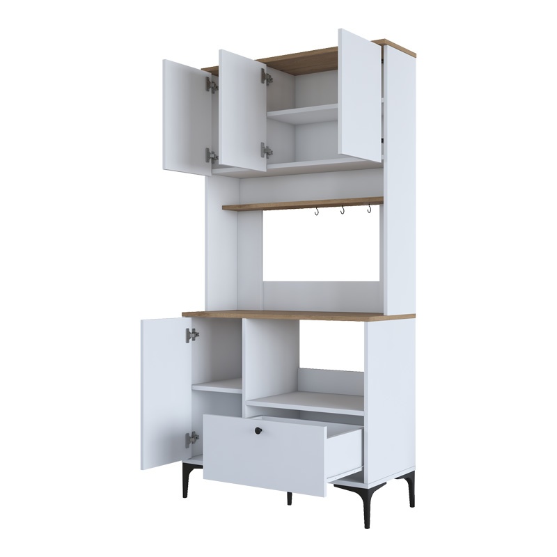 Dulap de bucatarie Bender Alb 90.2x40x184.2 cm - 2 | YEO