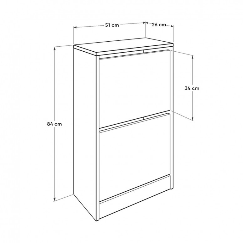 Dulap Pantofi SHC-320 Alb - 4 | YEO