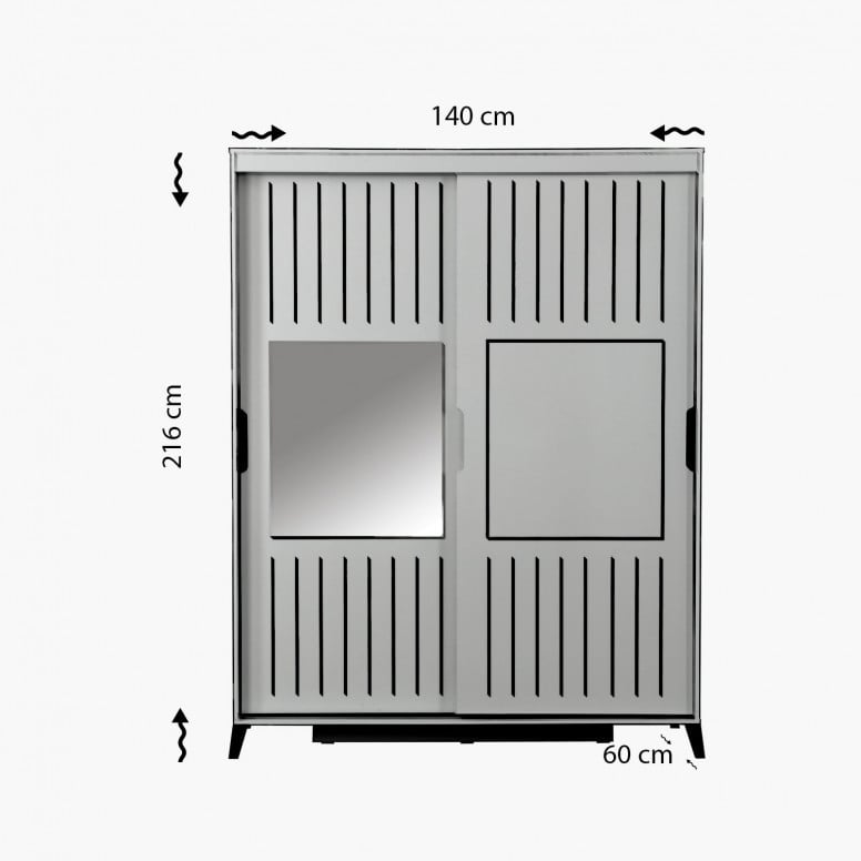 Dulap Pasific Home Fuga - 140 Ceviz Dolap - 4 | YEO