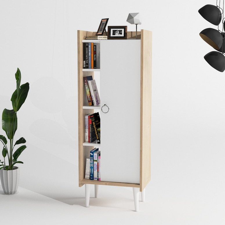 Dulap Pentru Baie LagomoodRuby Oak-Alb - 3 | YEO