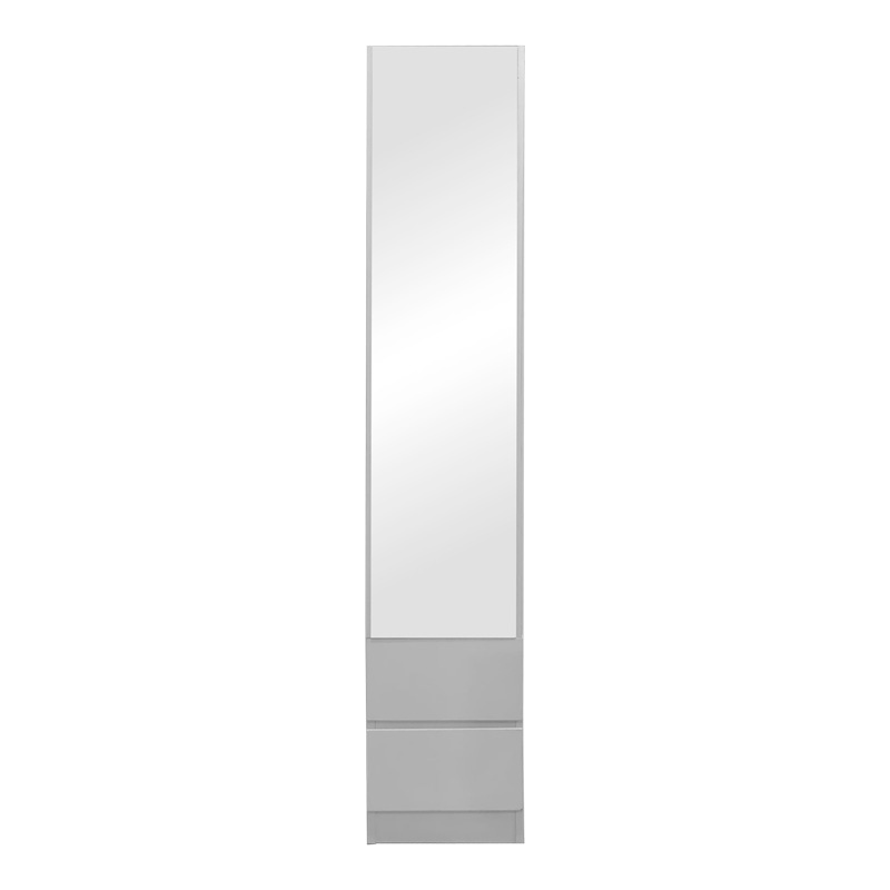 Dulap soldat cu oglinda Lostro Alb 29.5x30x164.5 cm - 3 | YEO