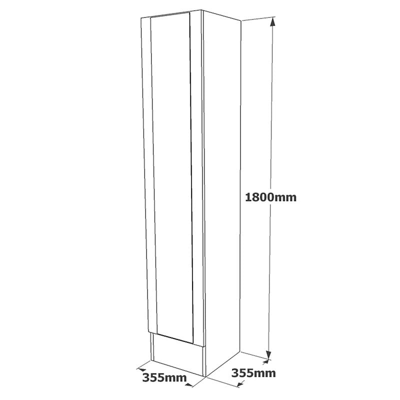 Dulap Xara sonoma 35.5x35.5x180cm - 5 | YEO