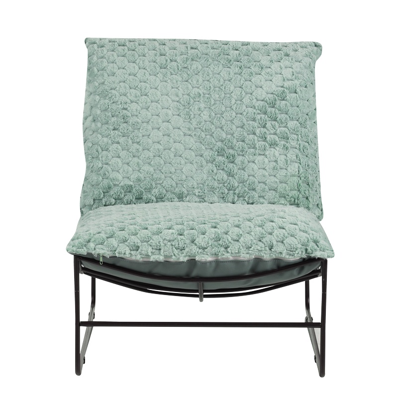 Fotoliu Chopie verde deschis cu picioare negre 77x90x83 cm - 3 | YEO