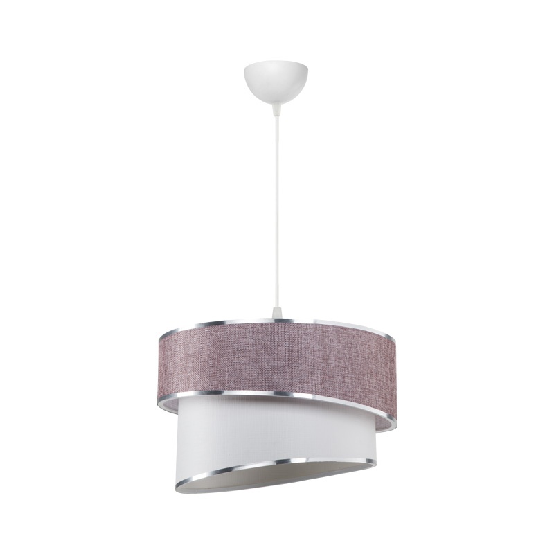 Lampa Loopy, Pako World, E27, Roz-Alb, 30x30x18 cm