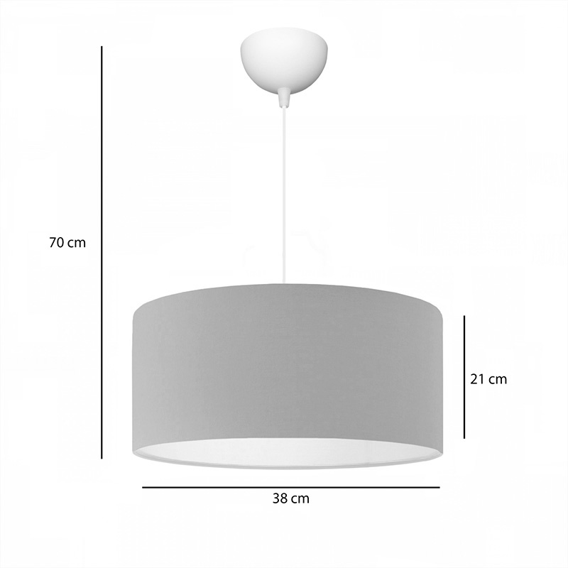 Lampa PWL-1091, Pako World, Bej, 38x38x21 cm