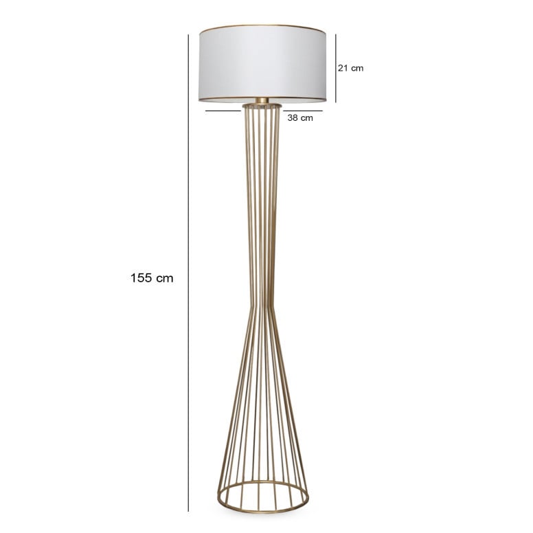 Lampadar AYD-3077 Alb Auriu - 2 | YEO