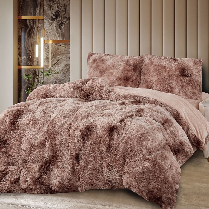 Lenjerie Cocolino Fluffy V21 cu elastic 180x200, 4 Piese (Cocolino)