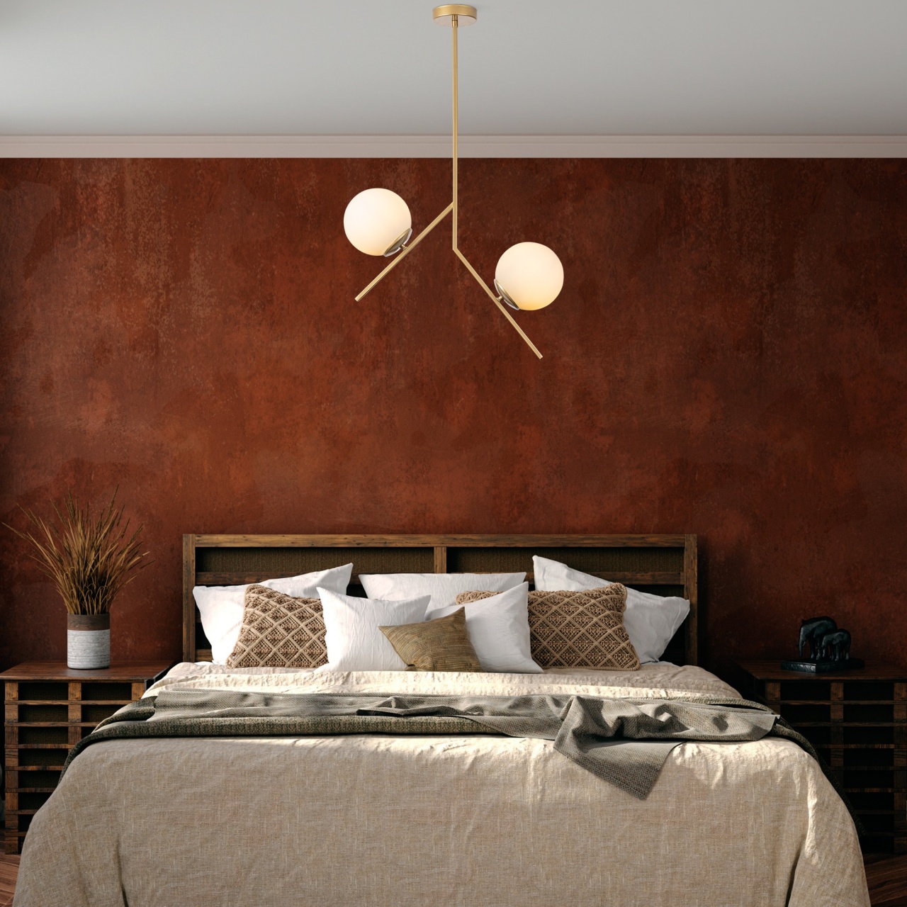 Lustra Dolunay Auriu 15x15x74 cm - 1 | YEO